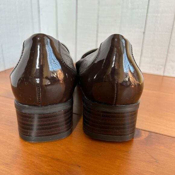 Trotter’s Arianna Closed Toe Slip On Block Heel leather Loafers Shoes Size 9M - Picture 5 of 8